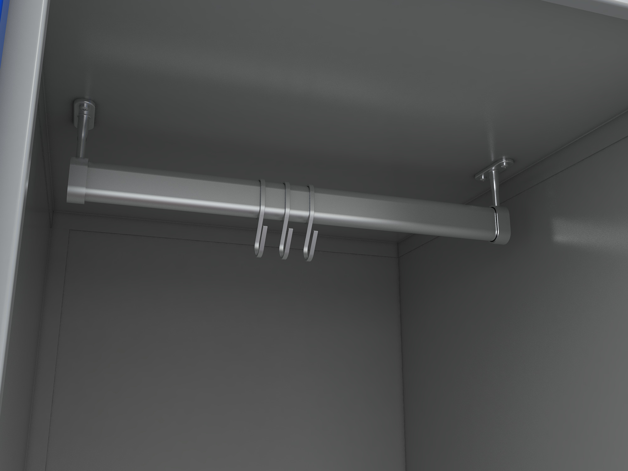 Шкаф гардеробный металлический COMFORT 1700/44 (1200)