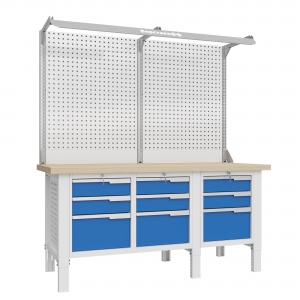 CTR 1802.S333.13-2F Верстак слесарный 2165x1793x743 мм