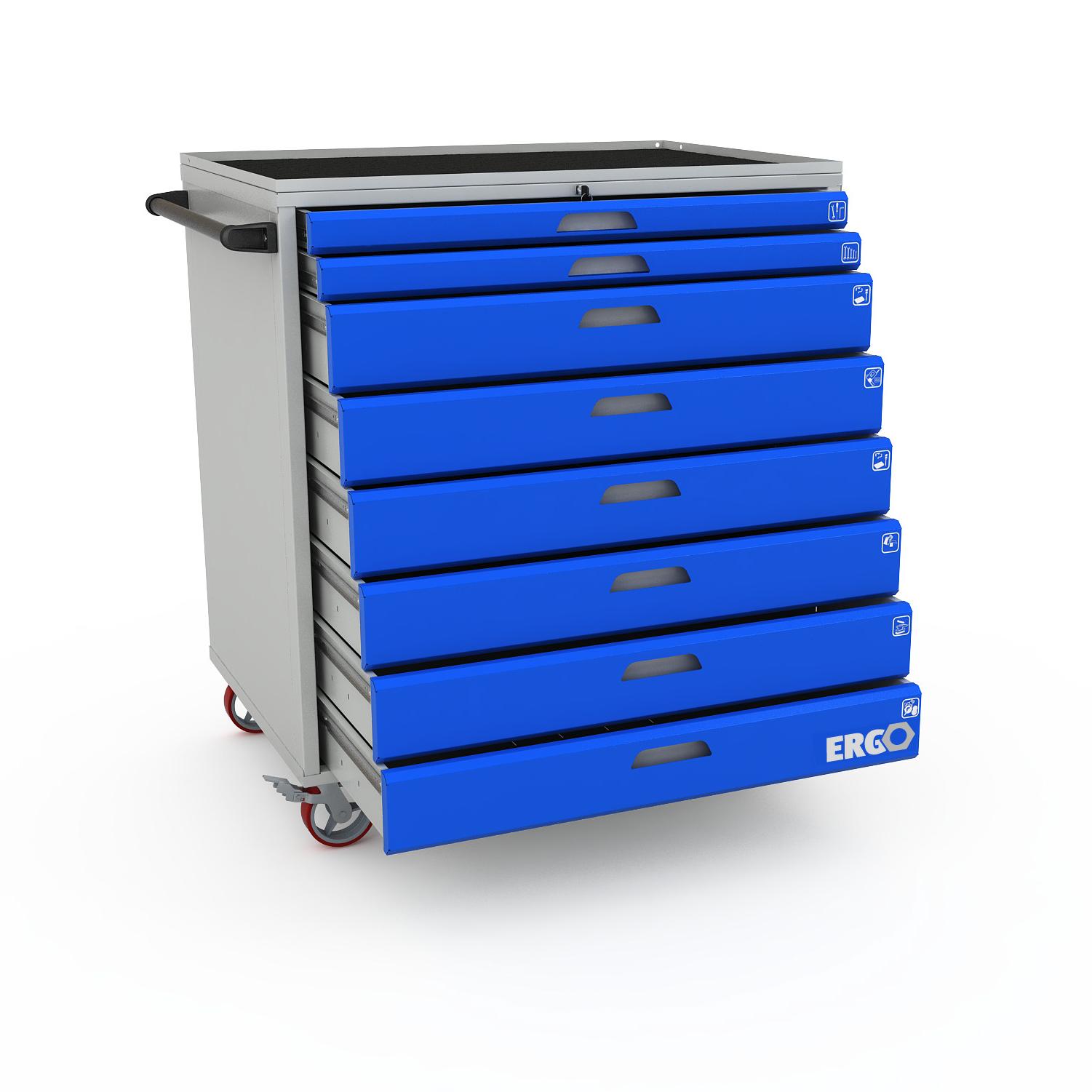 Тумба инструментальная ERGO XL 08.3 1000x1024x725 мм ER-00022476