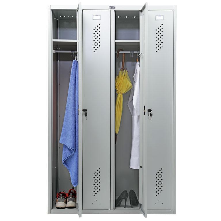 LS-41 Шкаф для раздевалок ПРАКТИК Стандарт 1830x1170x500 мм