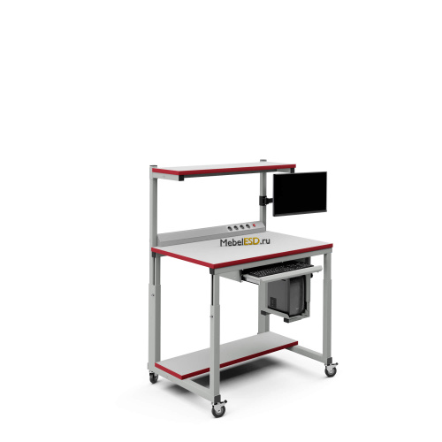 Стол мобильный компьютерный СМК