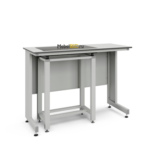 77.0043.10.08Л Стол весовой с приставкой ЭКРОС 1200х600х900 мм, весовой стол слева, раб. поверхность - LABGRADE